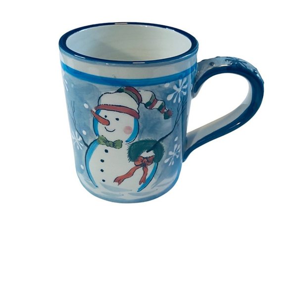 PACIFIC RIM HAND-PAINTED CHRISTMAS MUG